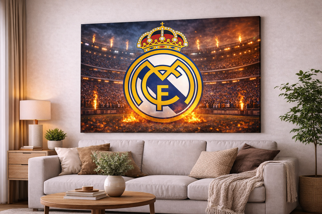 Canvas Echipa de Fotbal REAL MADRID