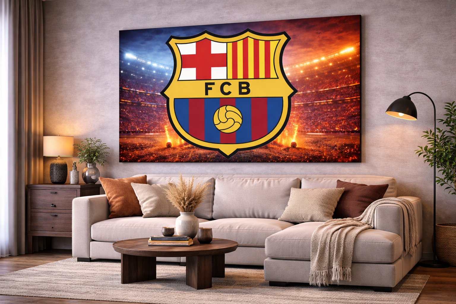Canvas Echipa de Fotbal BARCELONA