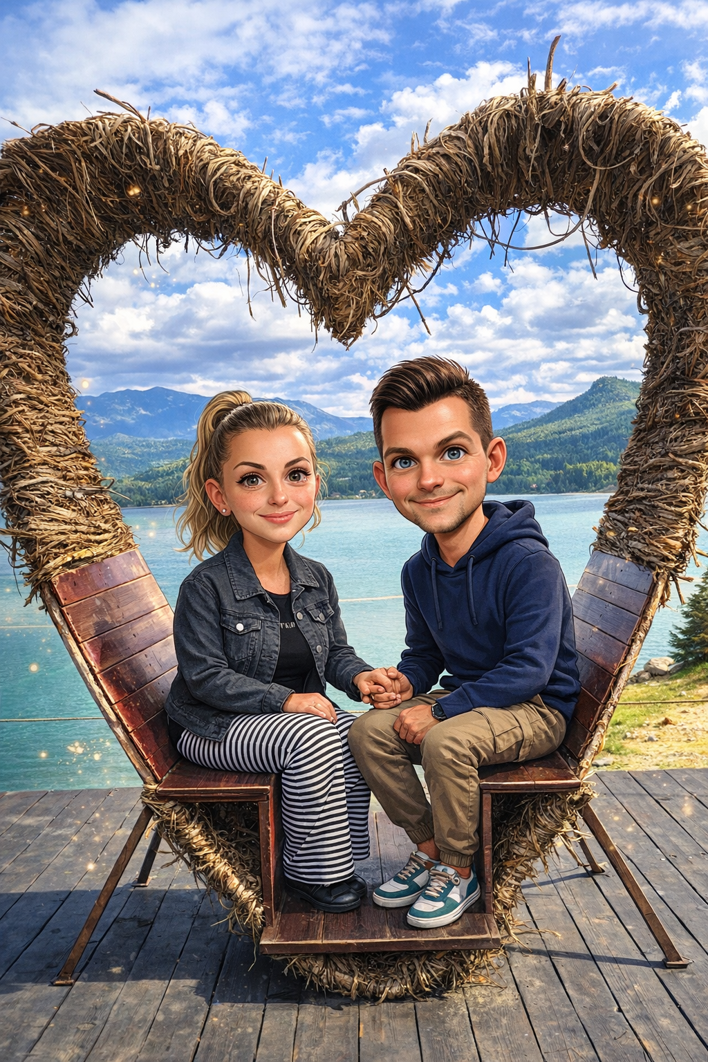 Canvas Caricaturizat - Familie