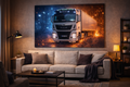 Canvas Stilizat Tir Man