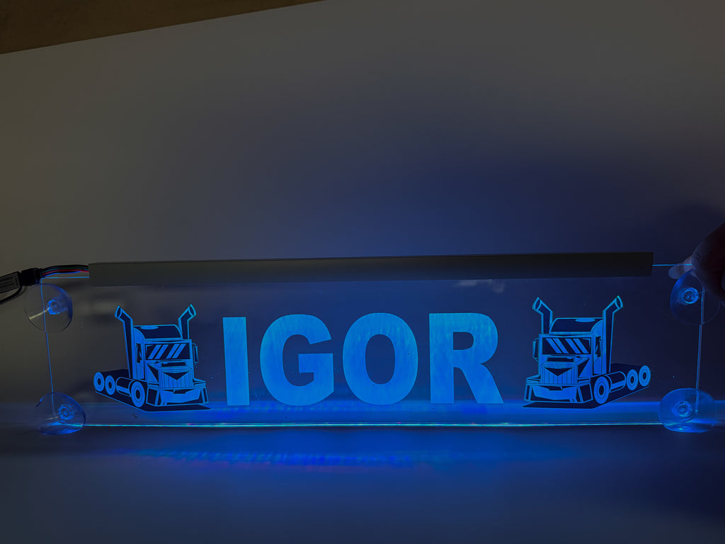 Plăcută LED 3D TIR - Cap Tractor