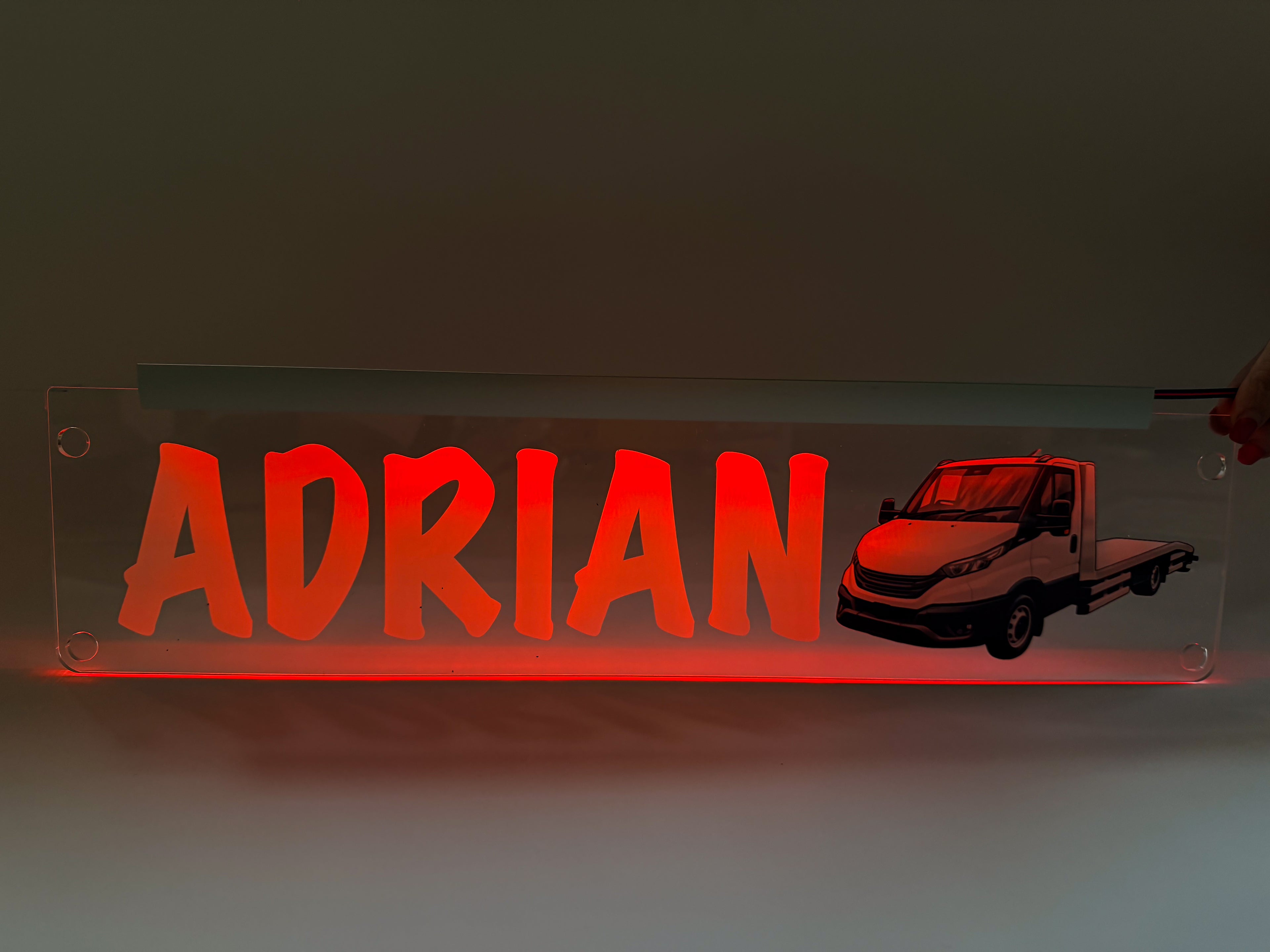 Plăcută LED 3D - Tractari auto