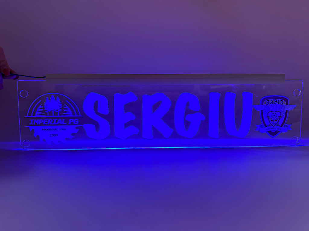 Plăcută LED 3D - LOGO Echipa preferată