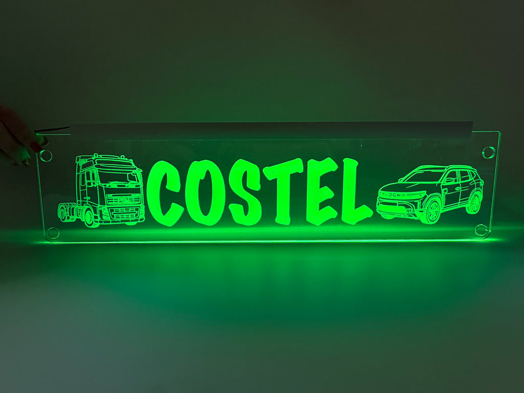 Plăcută LED 3D - Desen grafic