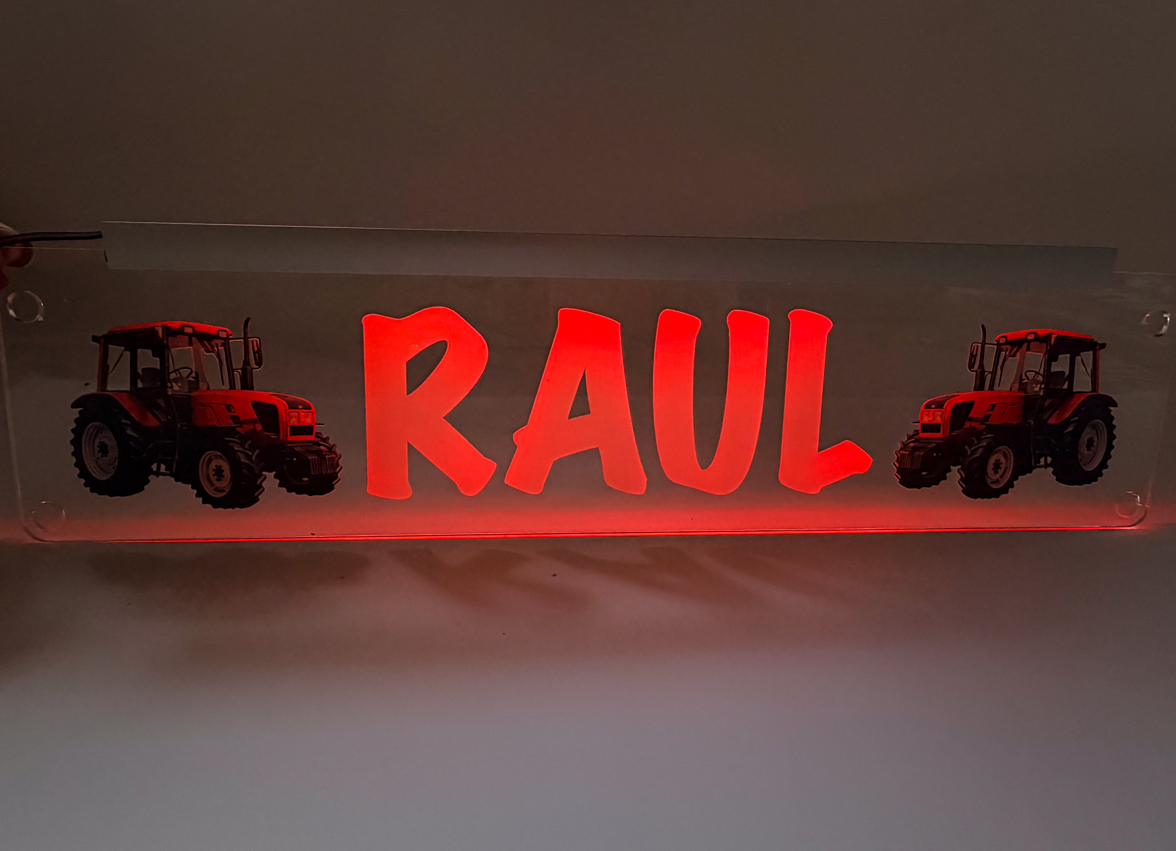 Plăcută LED 3D - Foto cu tractorul tău