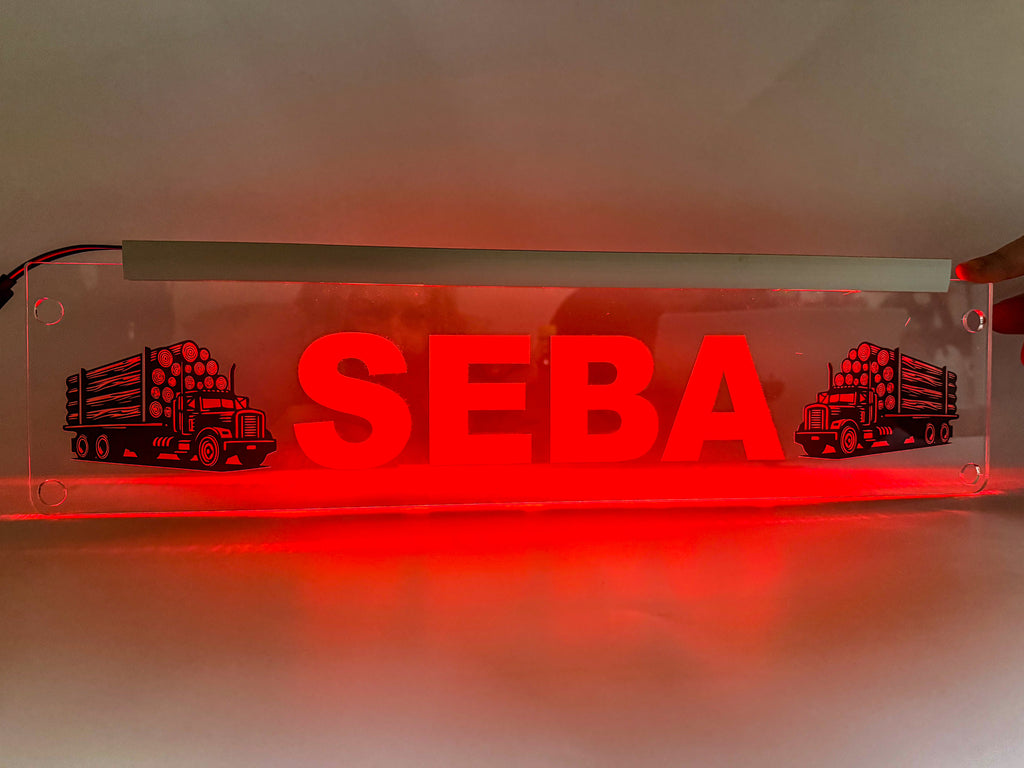 Plăcută LED 3D - Transport Forestier