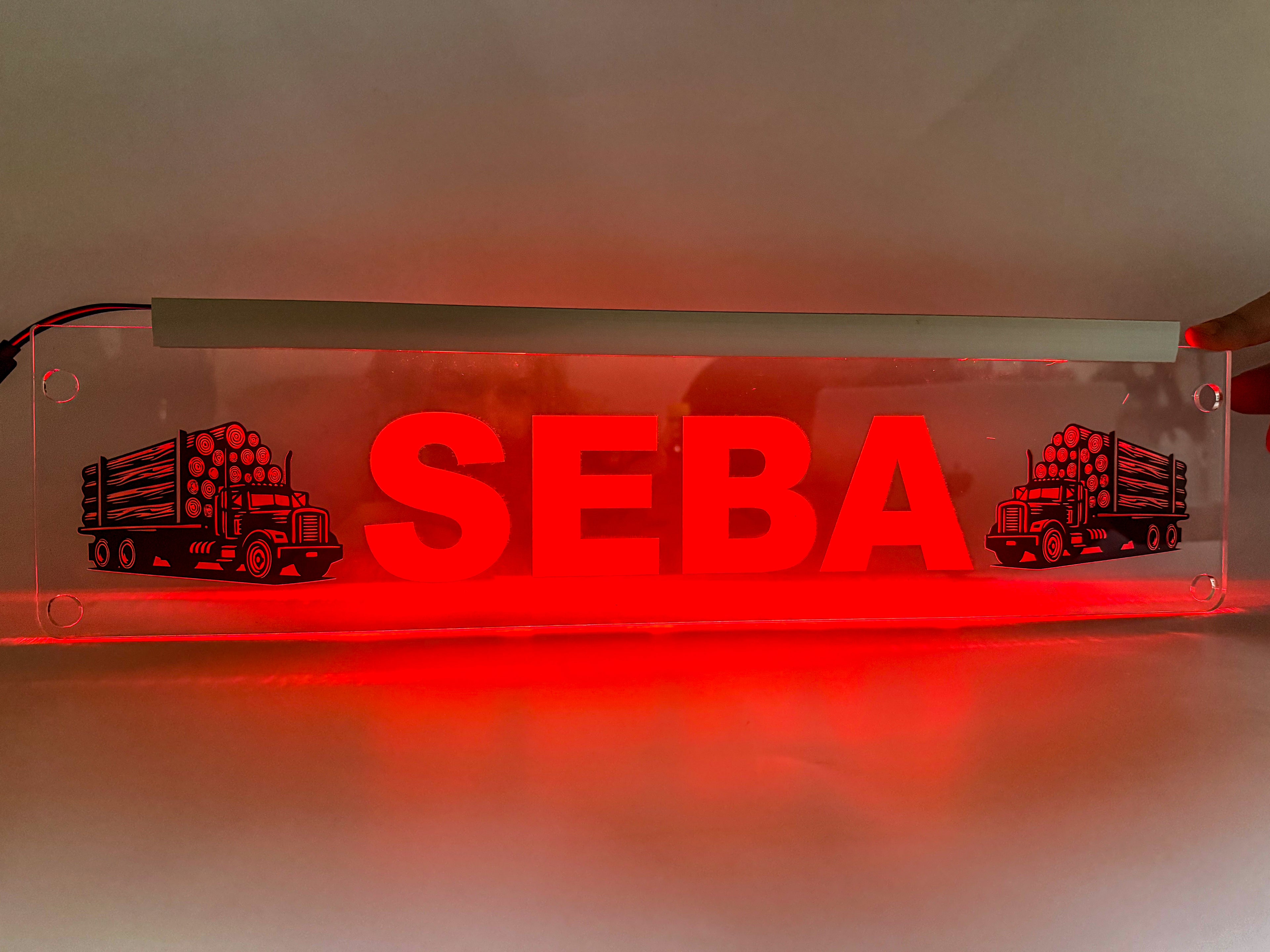Plăcută LED 3D - Transport Forestier