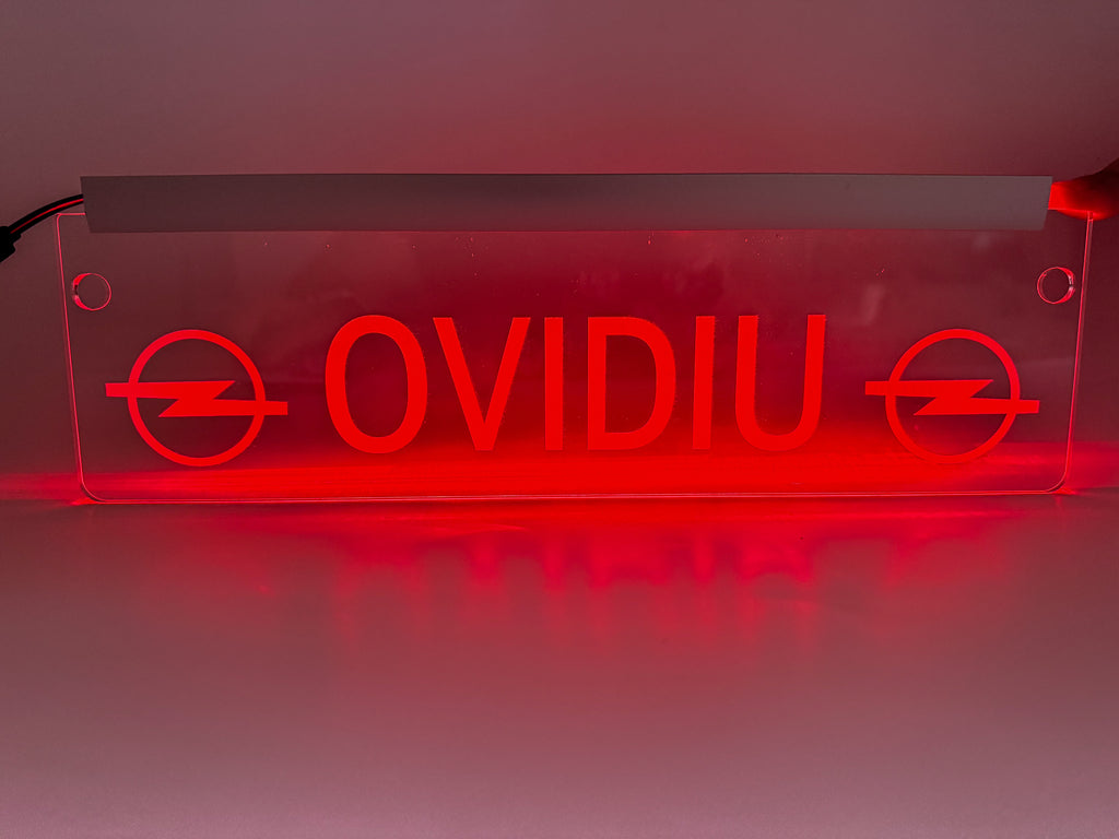 Plăcută LED 3D - OPEL