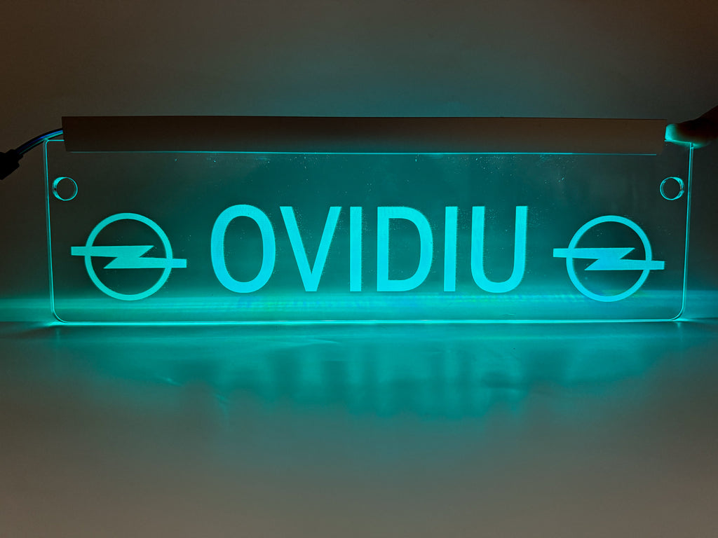 Plăcută LED 3D - OPEL