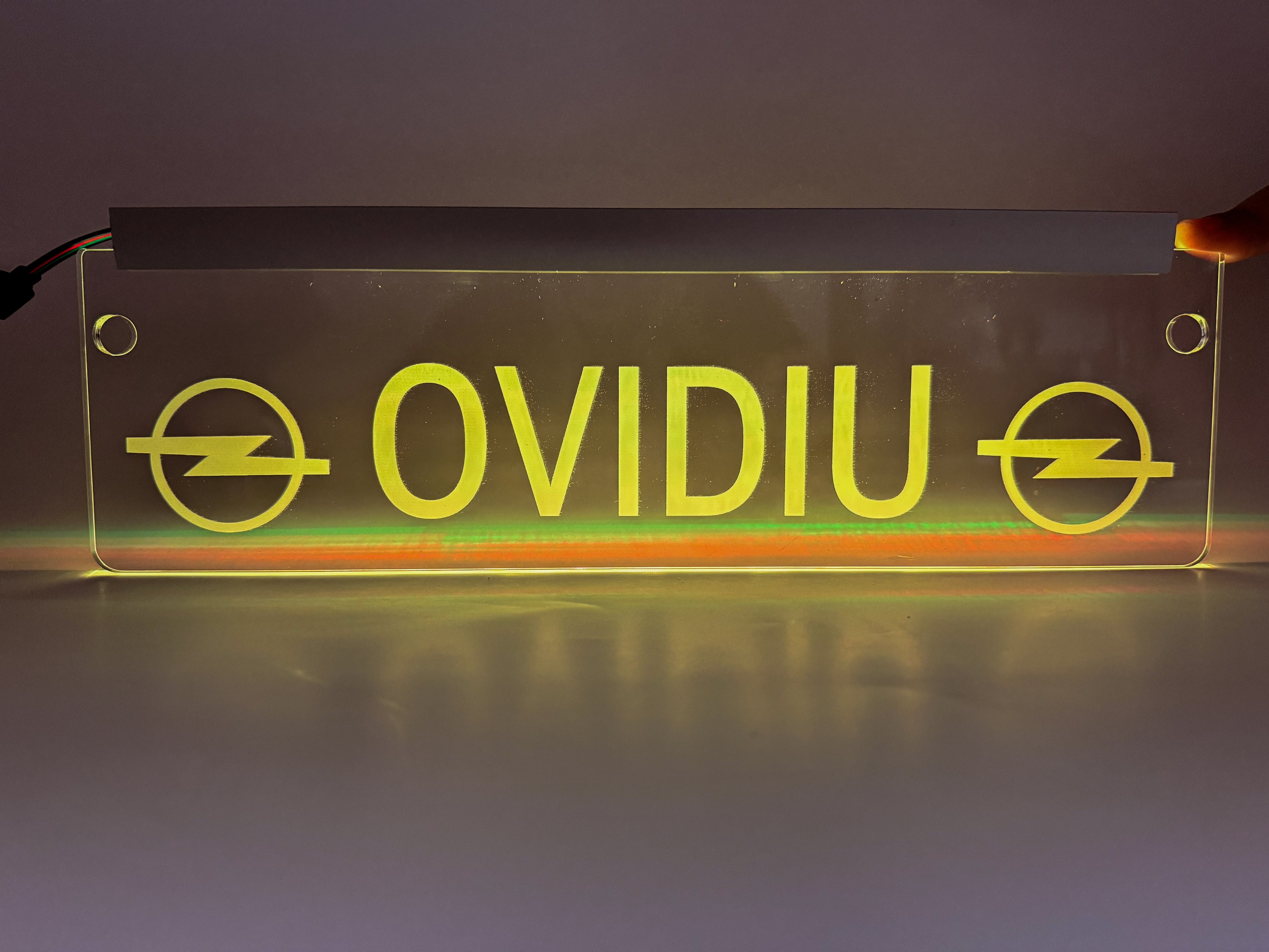 Plăcută LED 3D - OPEL