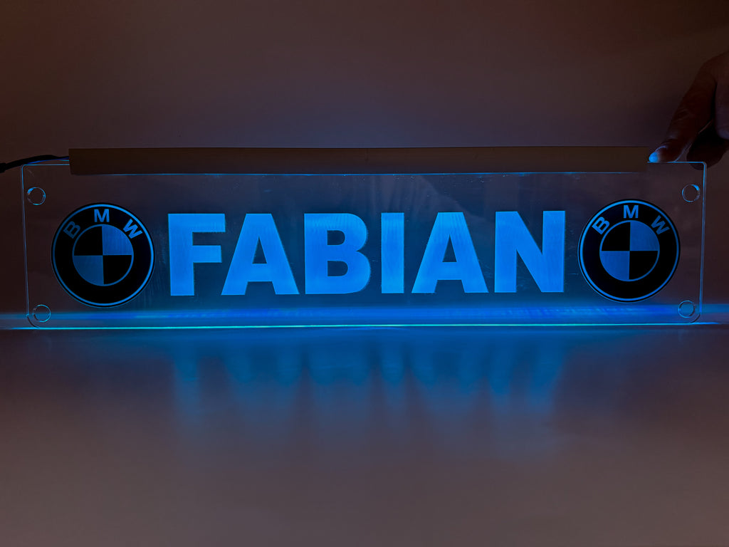 Plăcută LED 3D - BMW