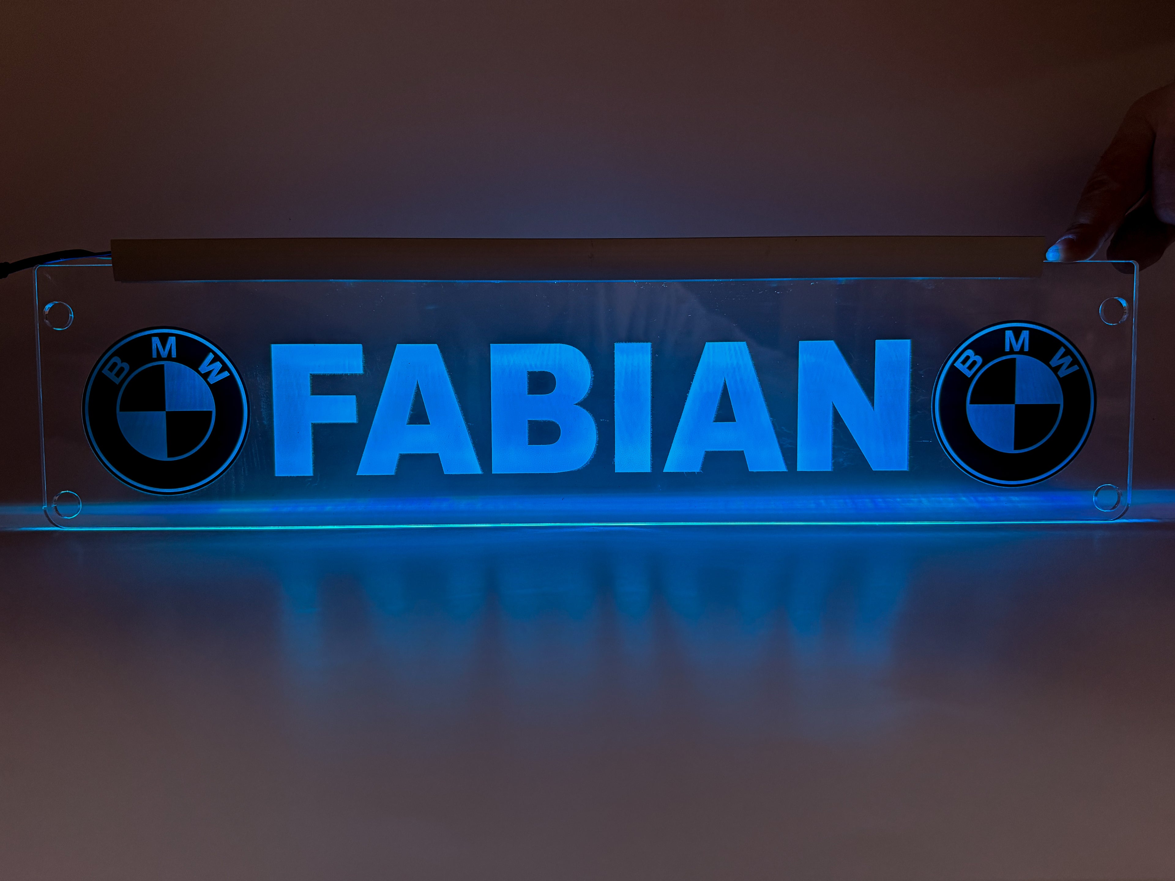 Plăcută LED 3D - BMW
