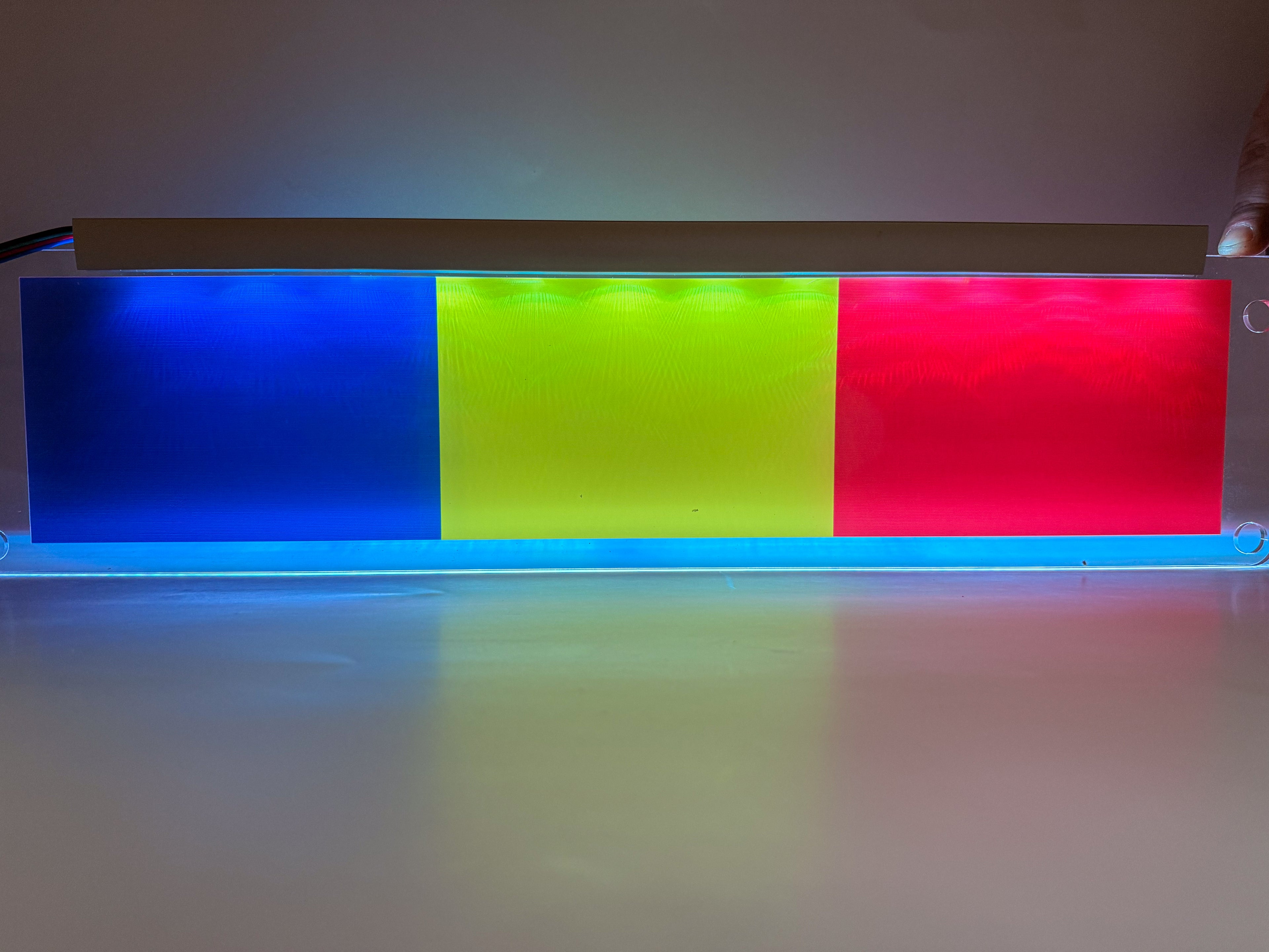 Plăcută LED 3D - Tricolor România