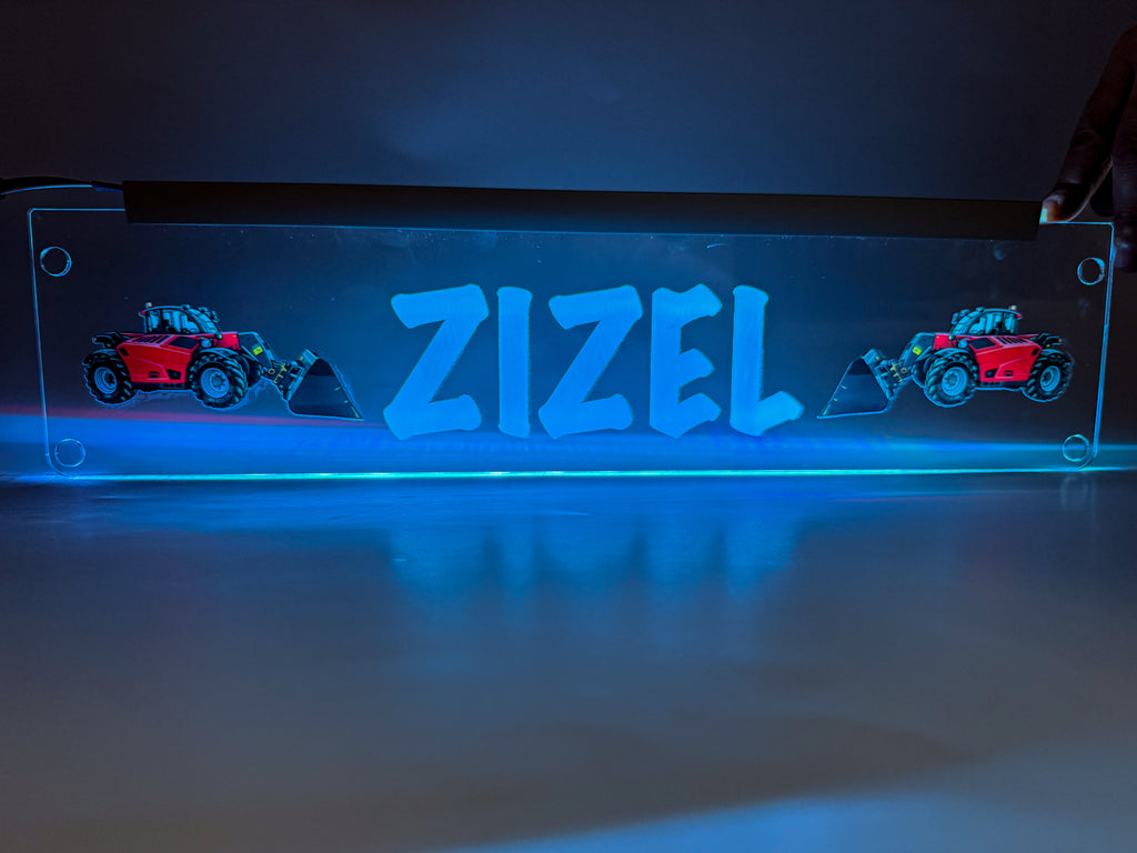 Plăcută LED 3D - Utilajul Tău