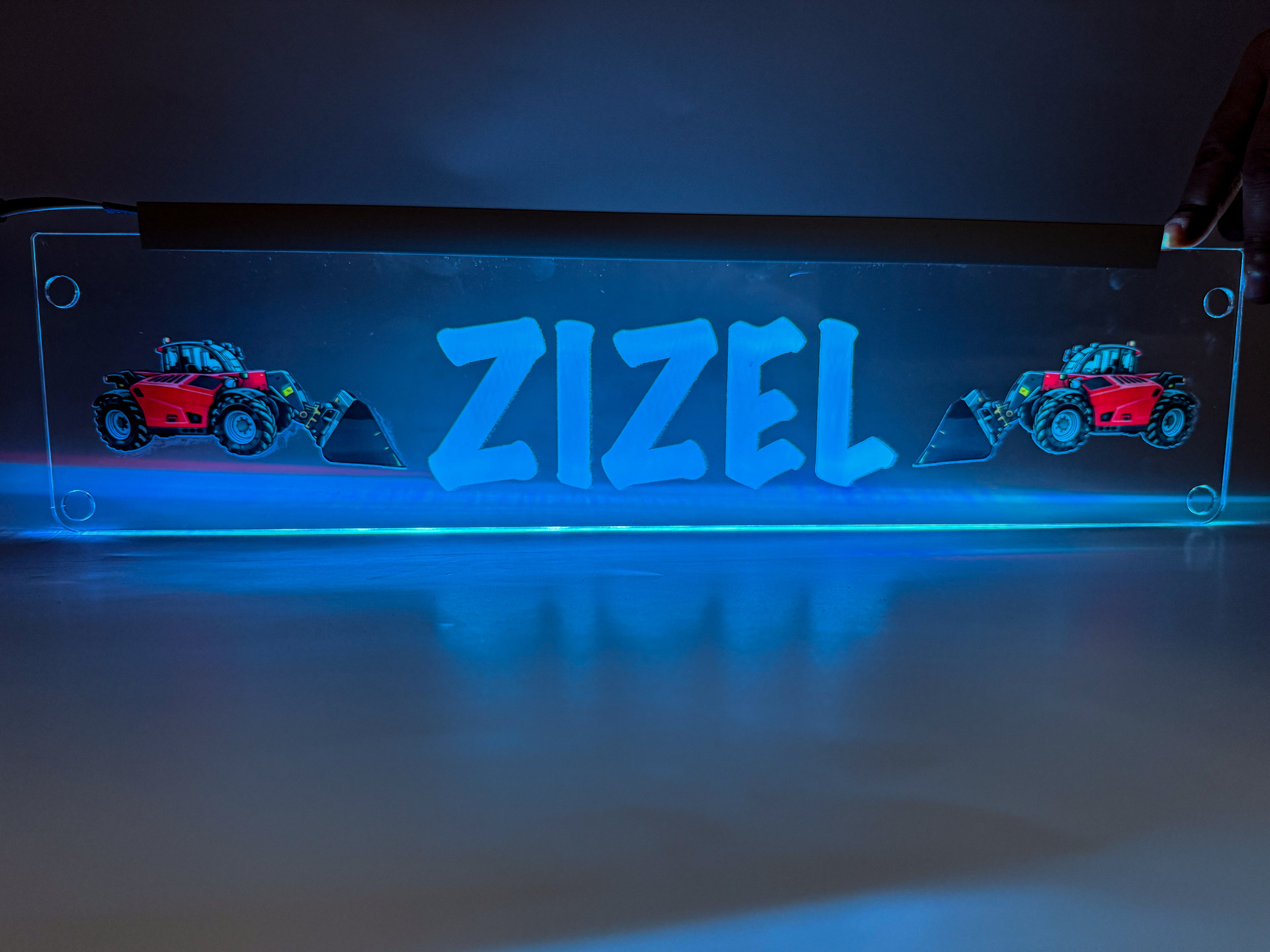 Plăcută LED 3D - Utilajul Tău