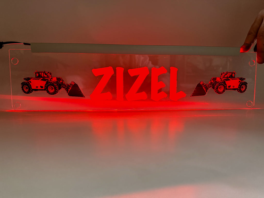 Plăcută LED 3D - Utilajul Tău