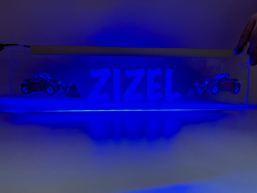 Plăcută LED 3D - Utilajul Tău