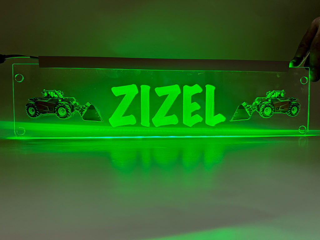 Plăcută LED 3D - Utilajul Tău