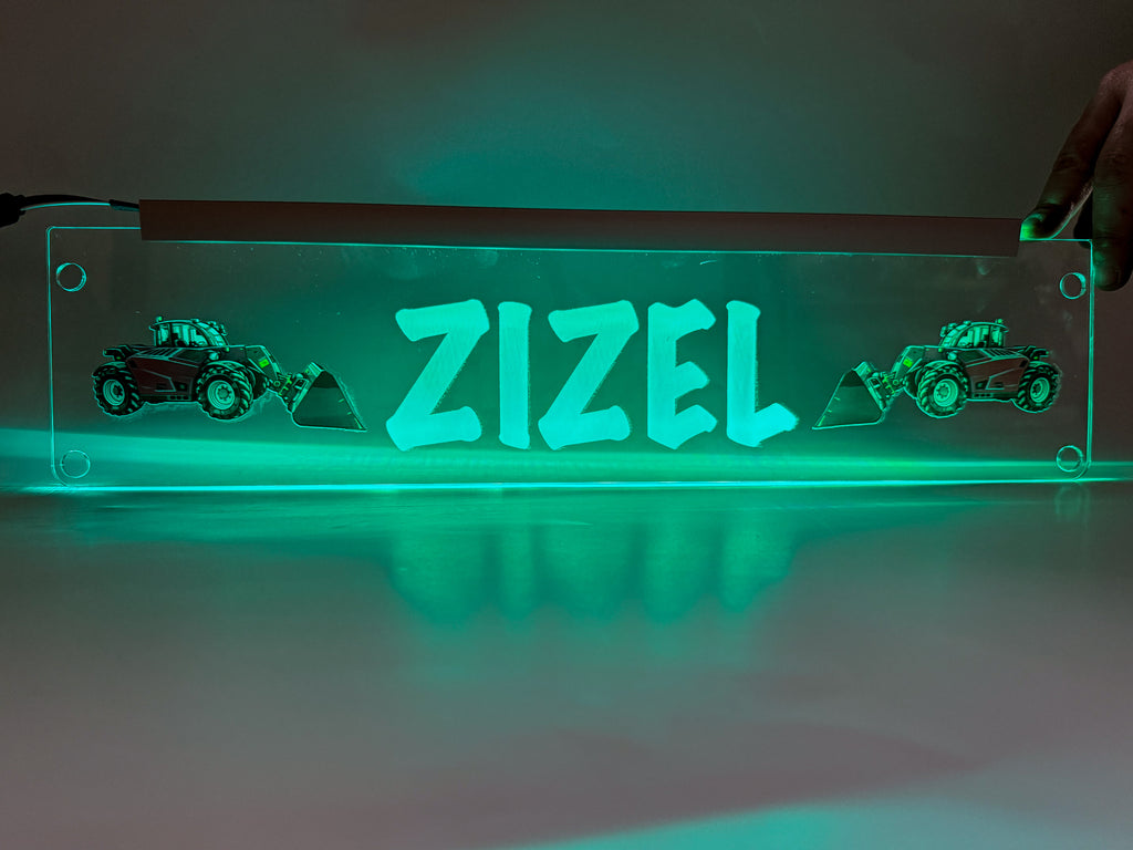 Plăcută LED 3D - Utilajul Tău