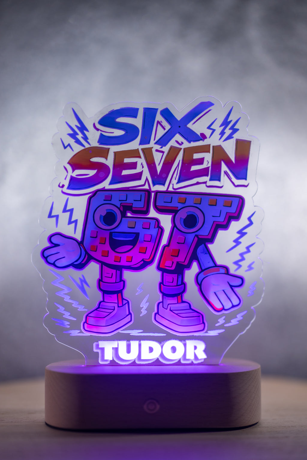 Decorațiune LED - 3D - SIX SEVEN