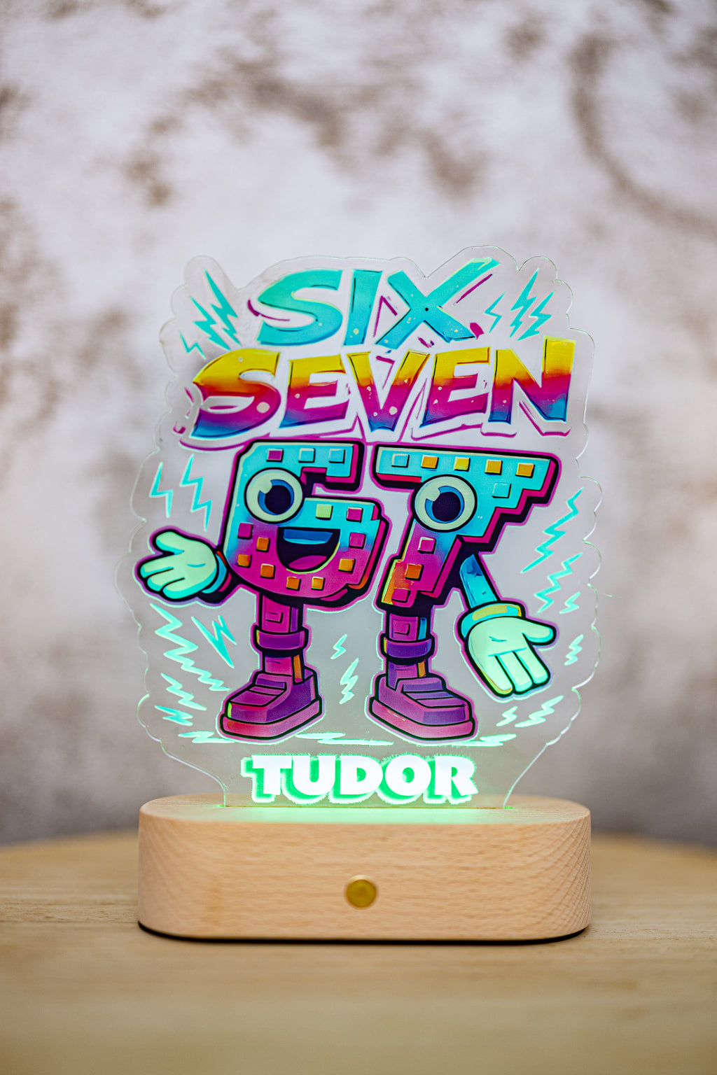 Decorațiune LED - 3D - SIX SEVEN