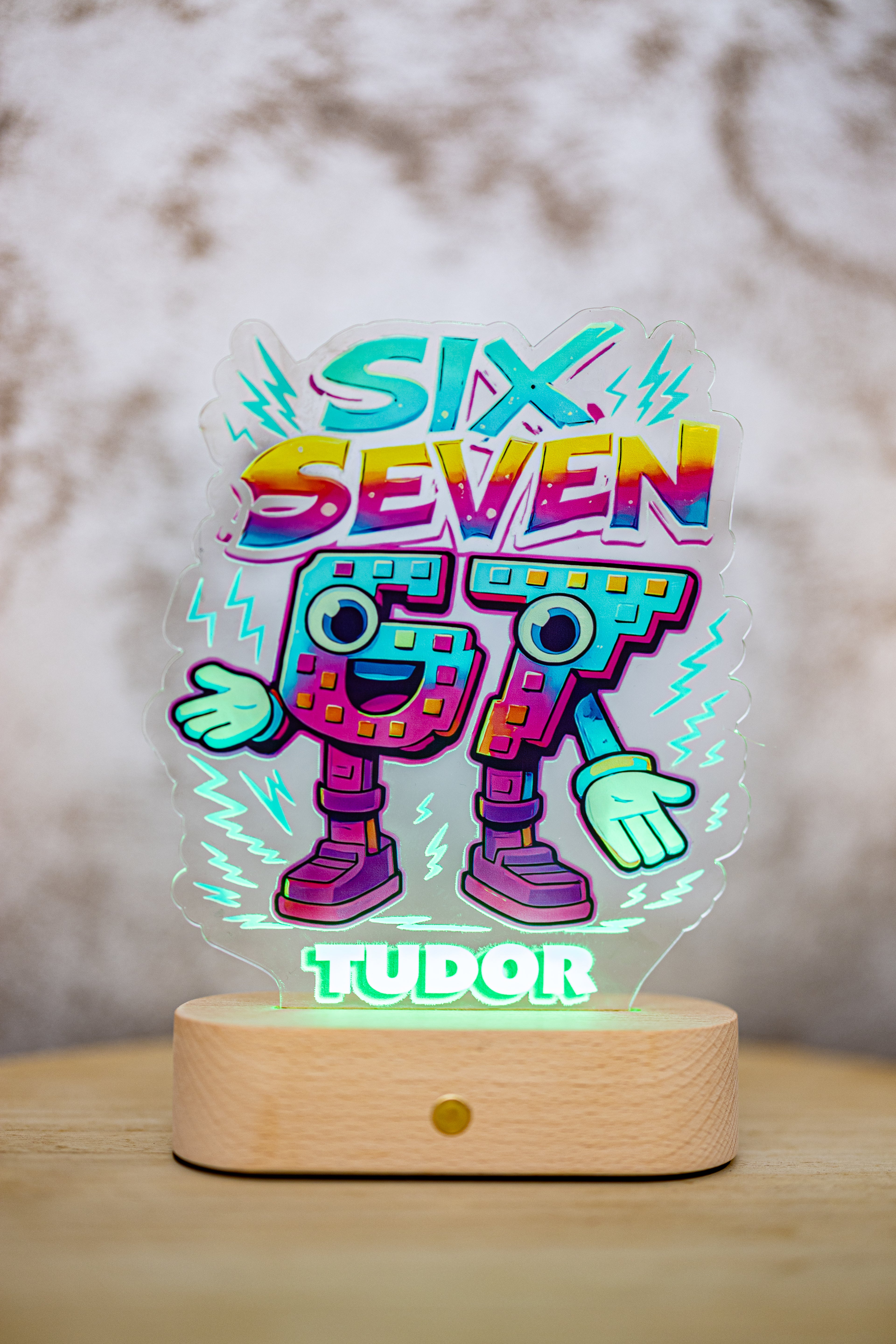 Decorațiune LED - 3D - SIX SEVEN