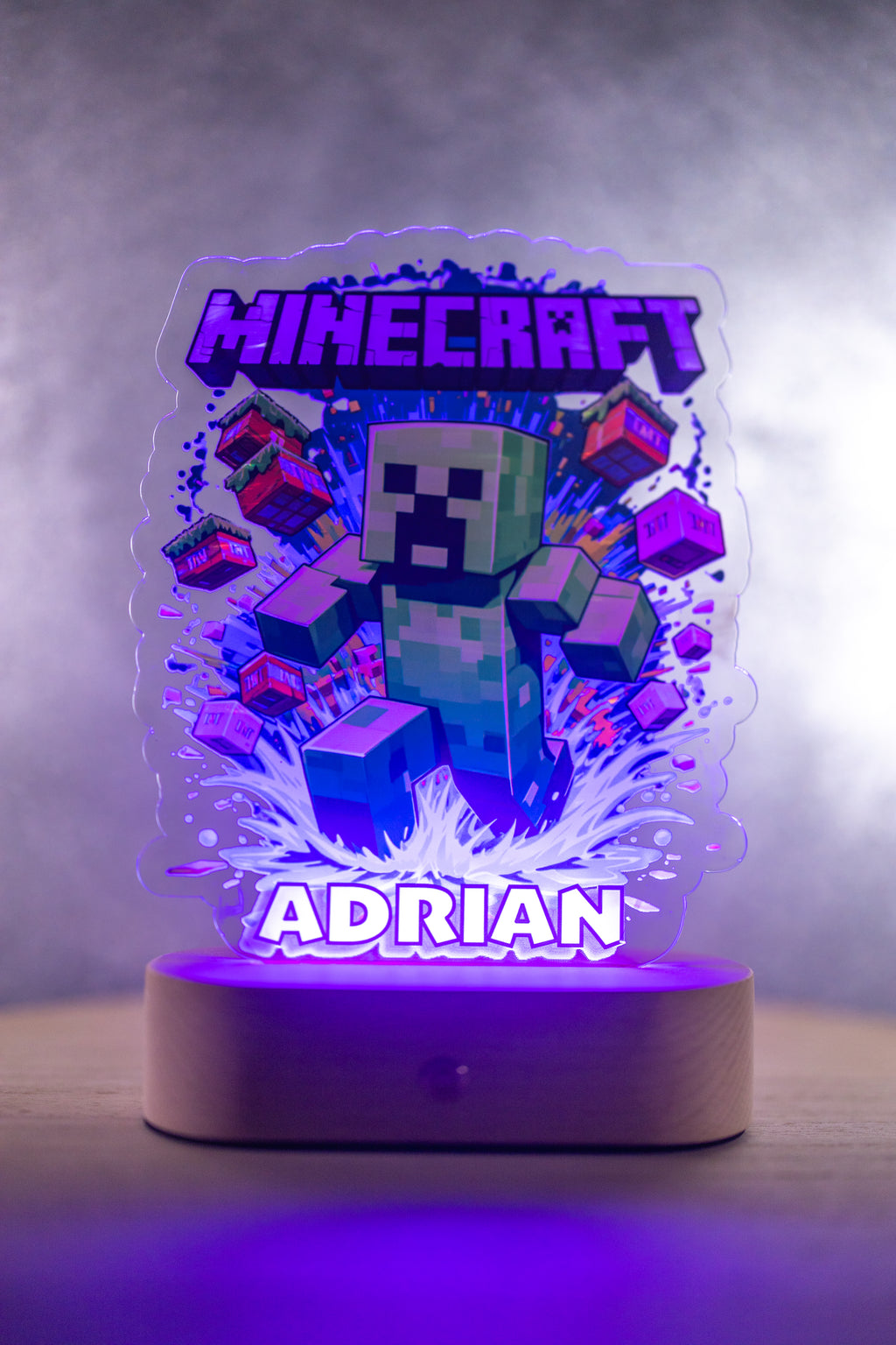 Decorațiune LED - 3D - MINECRAFT