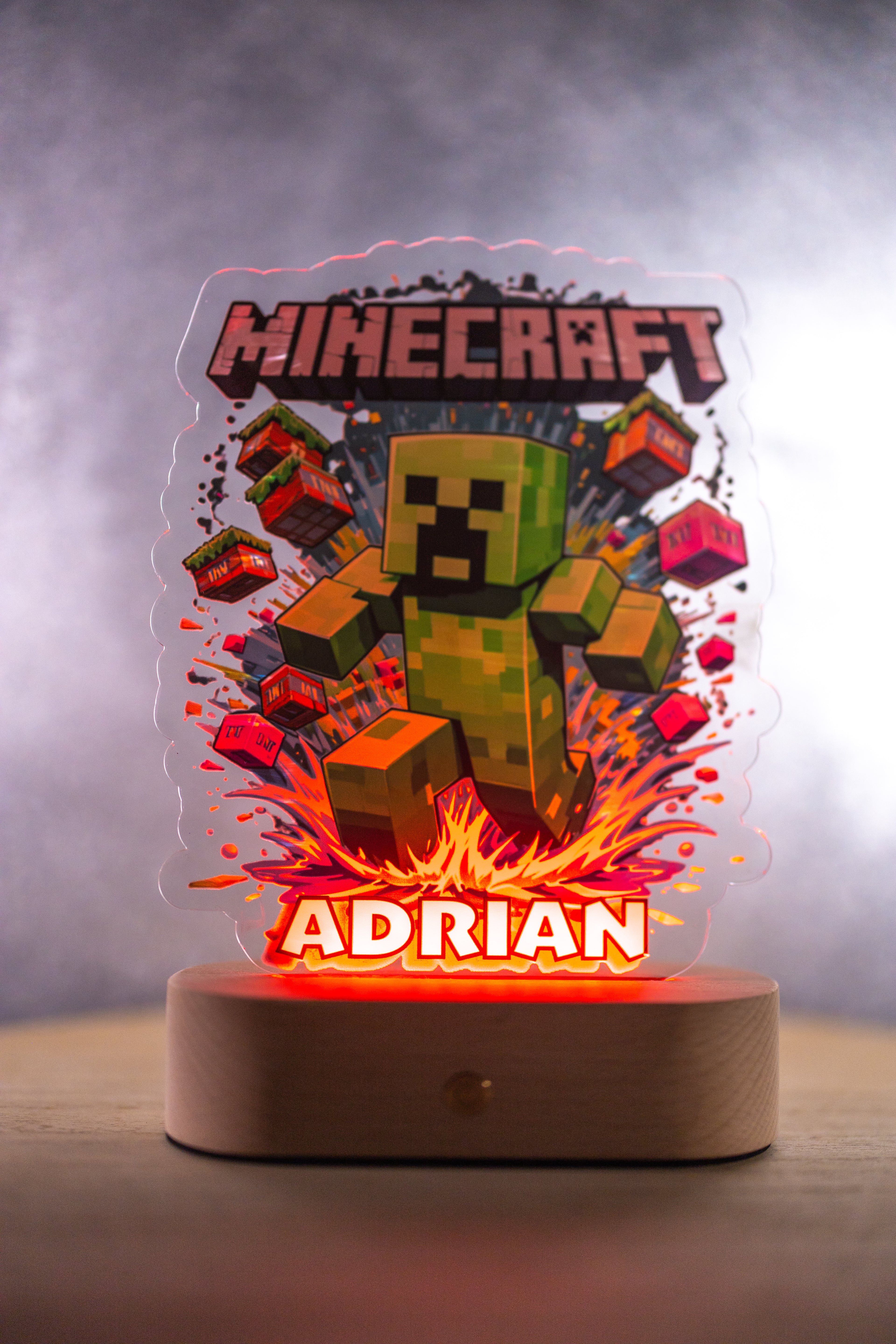 Decorațiune LED - 3D - MINECRAFT