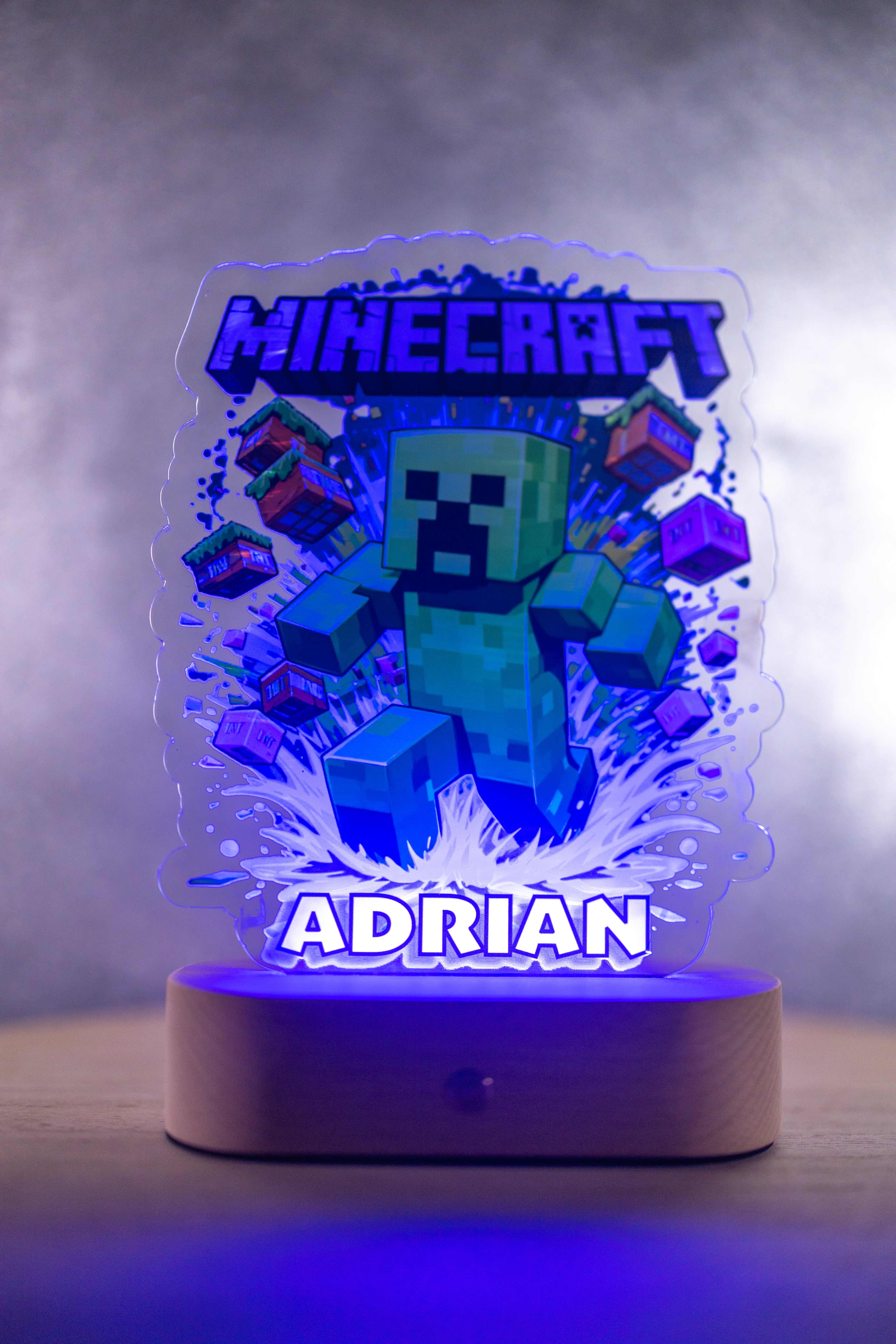 Decorațiune LED - 3D - MINECRAFT
