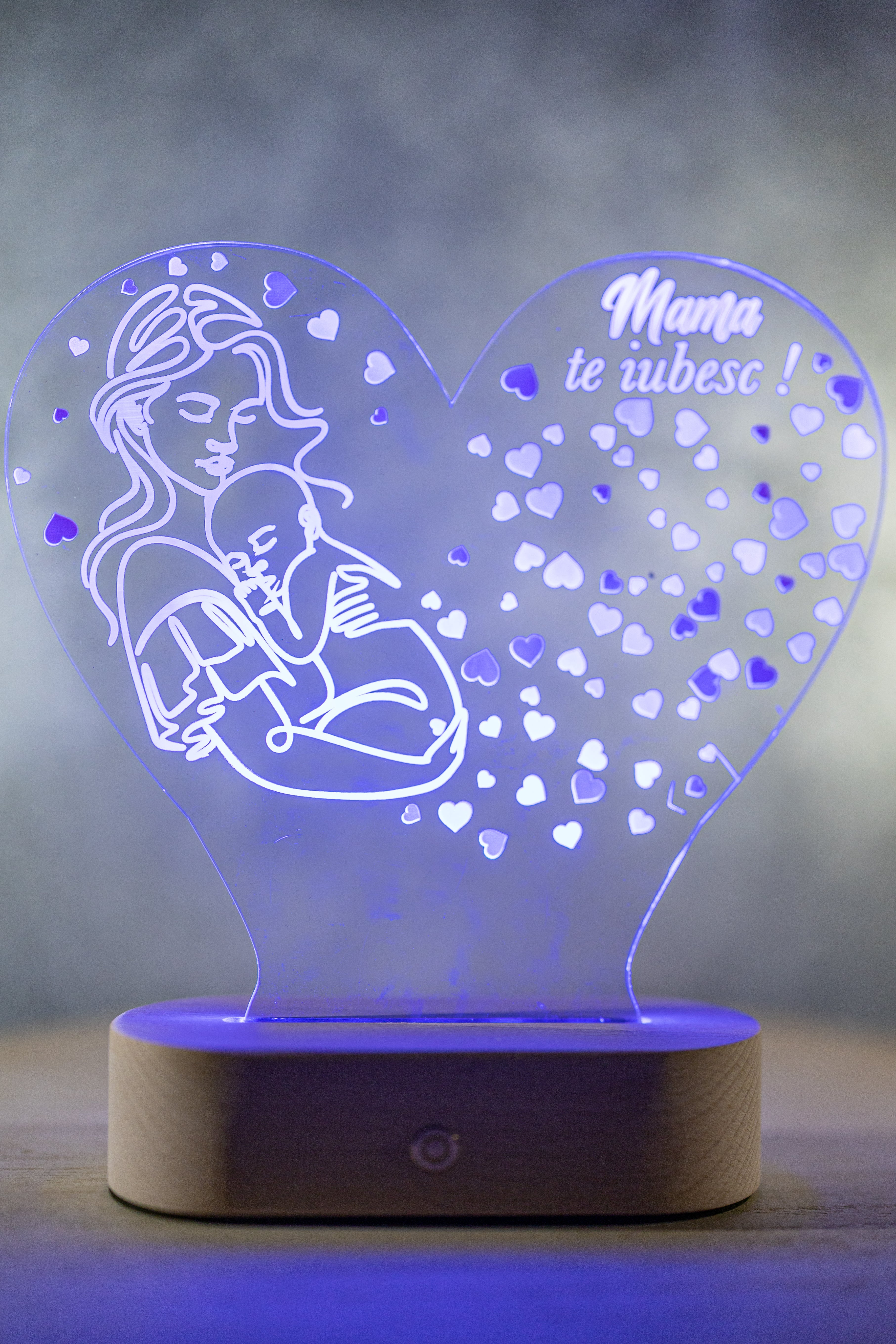 Decorațiune LED 3D - Mama