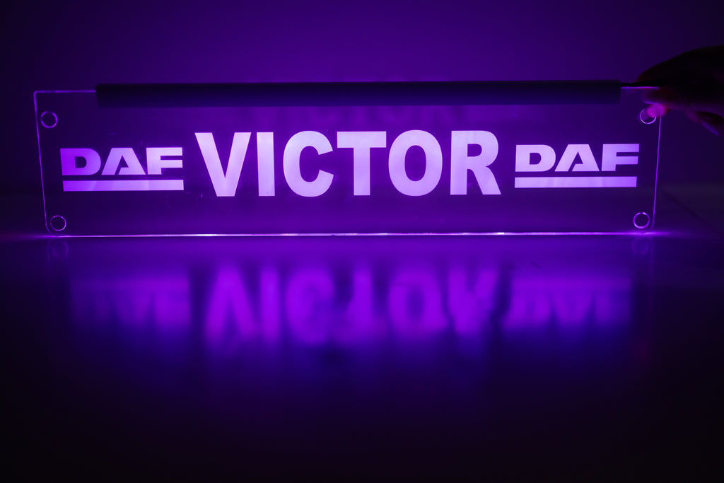 Plăcuță LED 3D TIR - DAF