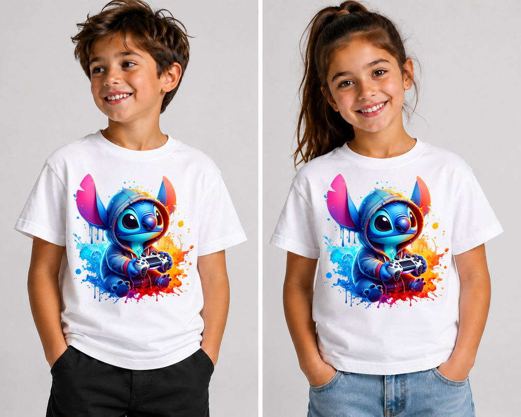 Tricou Copii STITCH Albastru