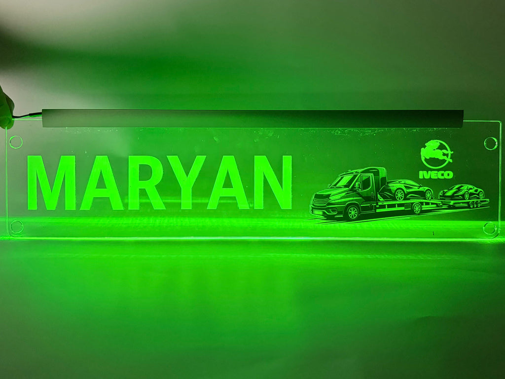 Plăcuță 3D LED - Tractări/Transport AUTO