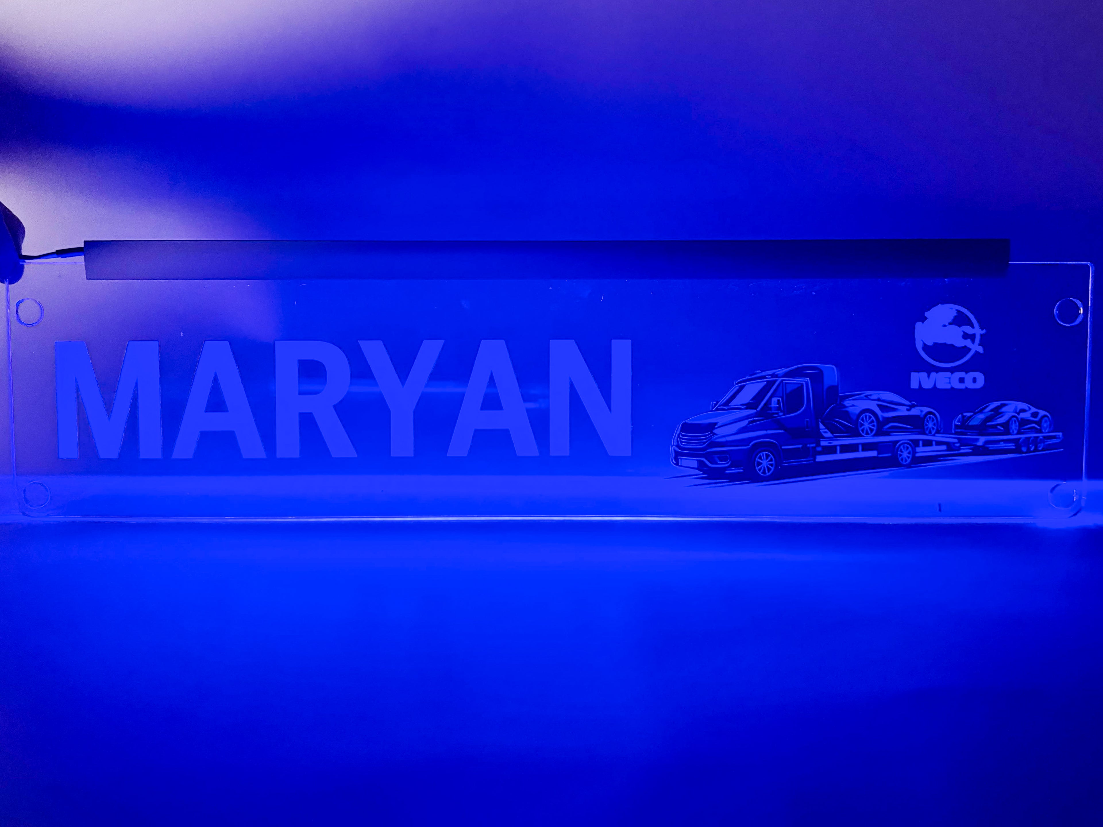 Plăcuță 3D LED - Tractări/Transport AUTO