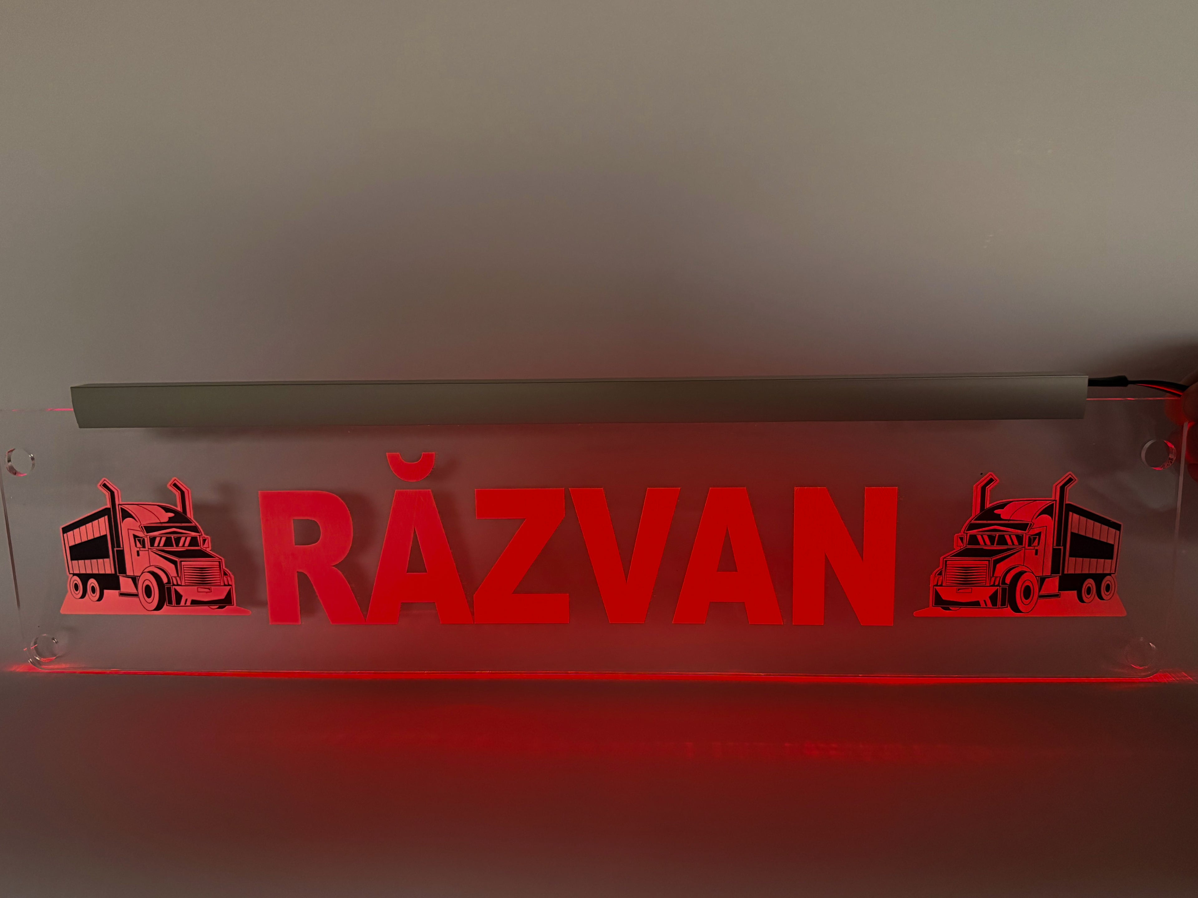 Plăcuță LED 3D TIR - 2 Tiruri complete