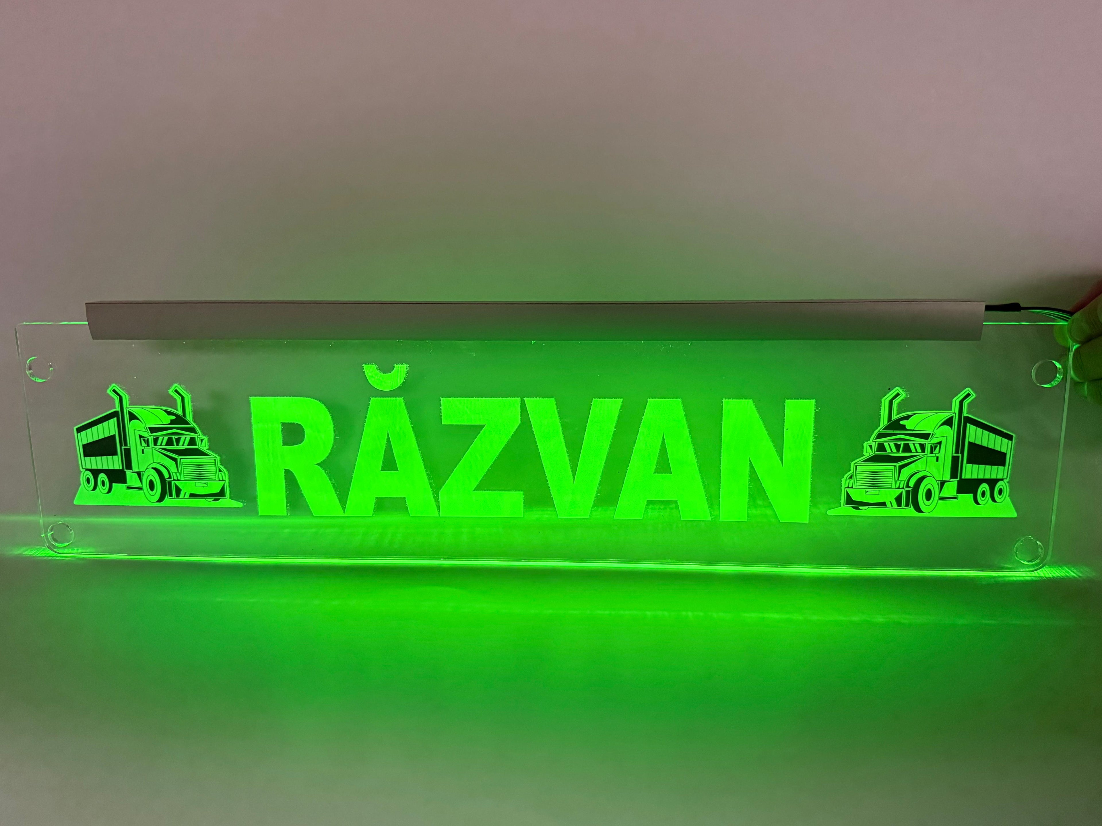 Plăcuță LED 3D TIR - 2 Tiruri complete