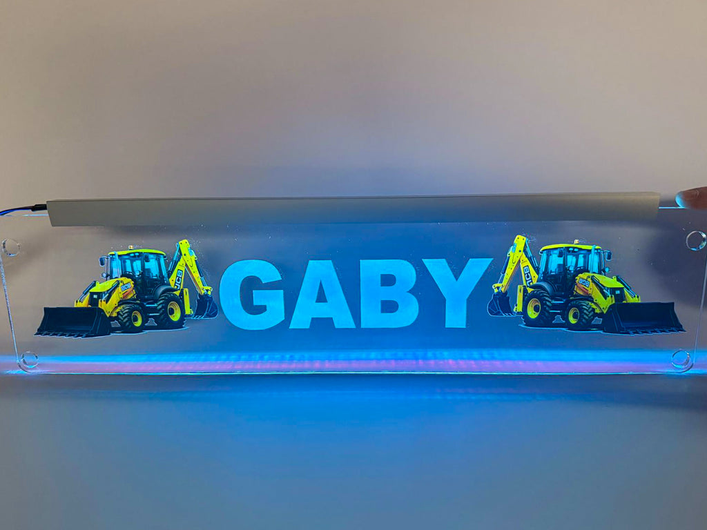 Plăcută LED 3D - Buldoexcavator