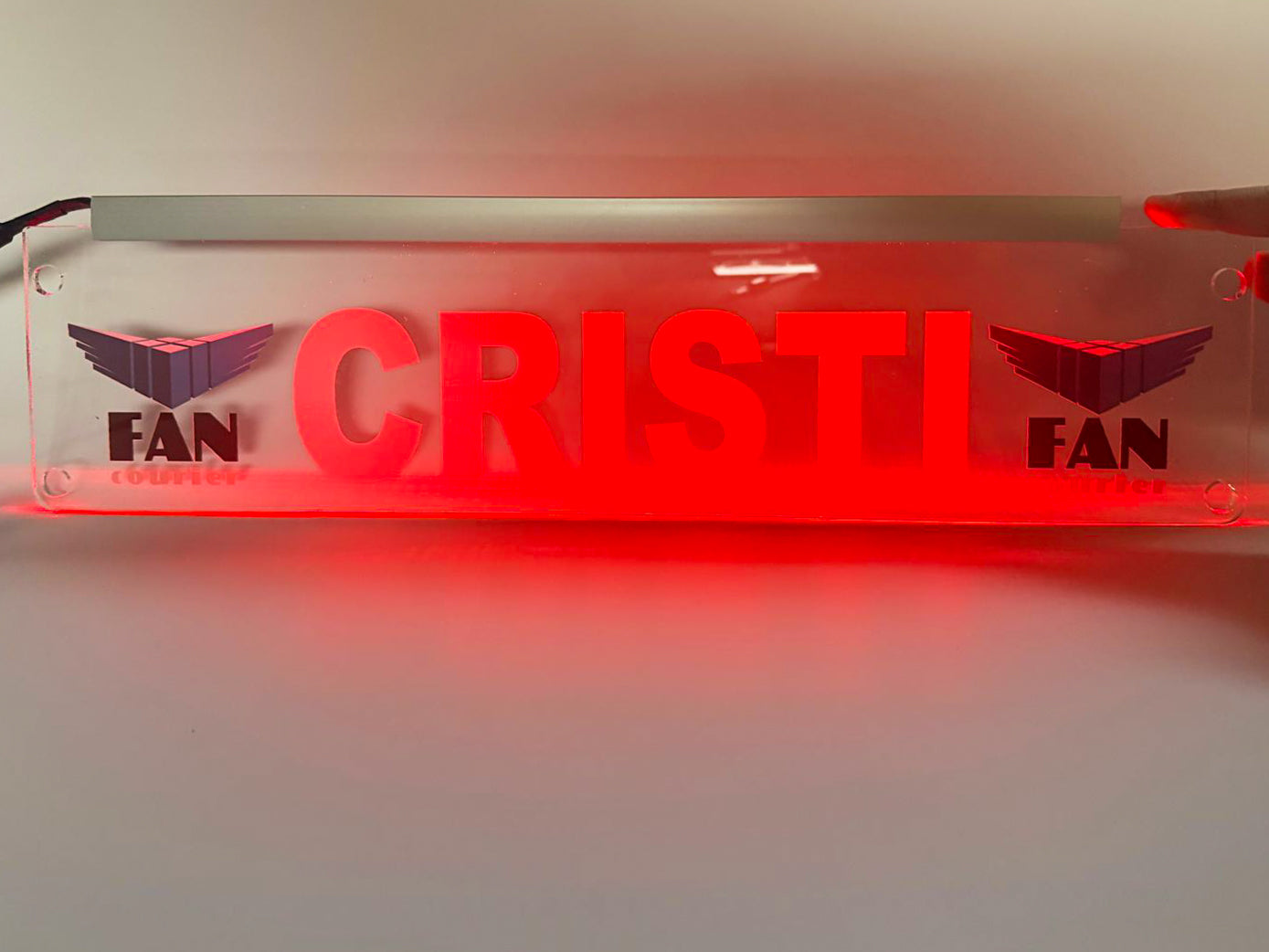 Plăcuță LED 3D - FanCourier