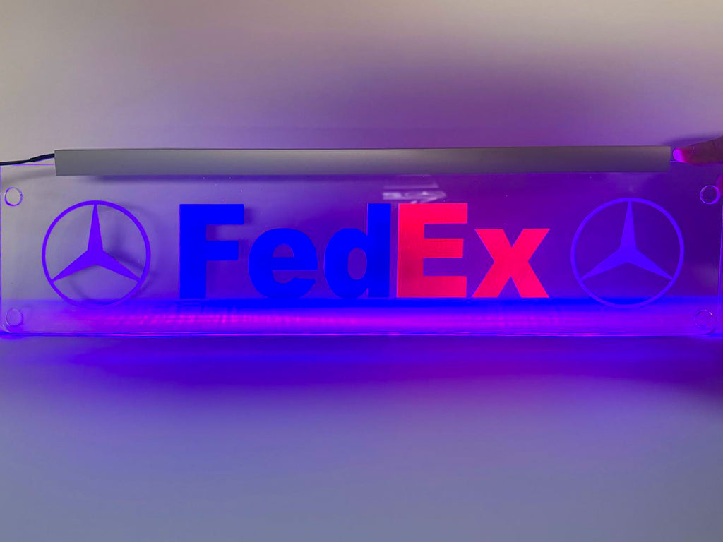 Plăcută LED 3D - FedEx