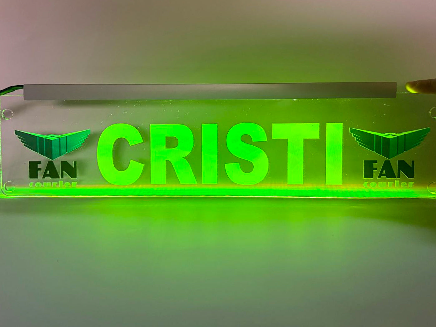 Plăcuță LED 3D - FanCourier